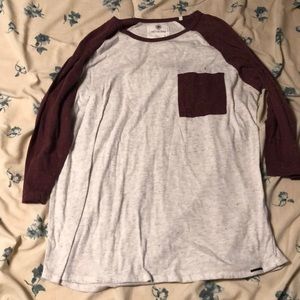 On the byas baseball 3/4 tee